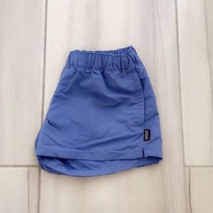 purple Patagonia shorts